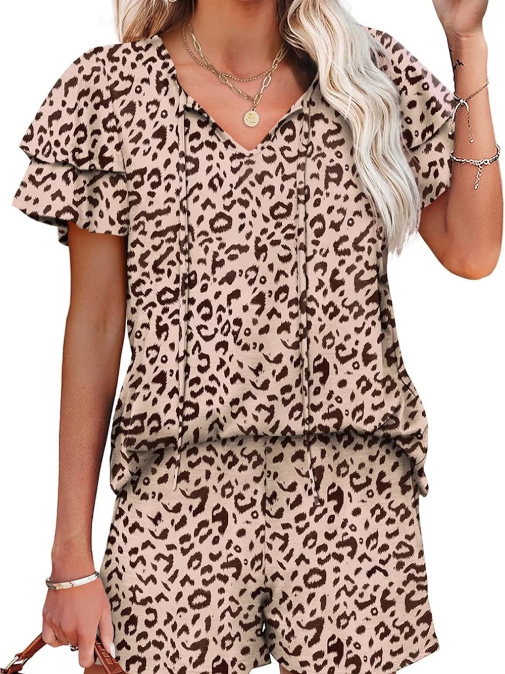 Women’s xl leopard cheetah set - Picture 9 of 11